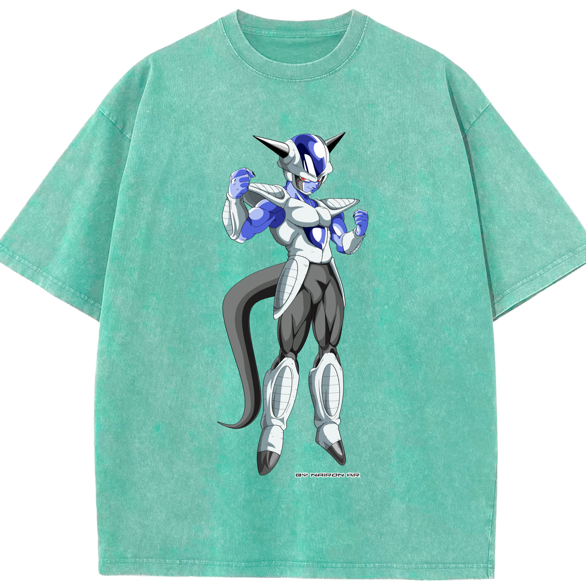 （画像用） ドラゴンボール フリーザ DRAGON BALL Frieza 綿100% ヴィンテージ風 半袖Tシャツ（フロントプリント）